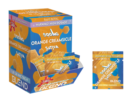 Blend 500MG 53CT Gummy Box: Orange Creamsicle (Sativa)
