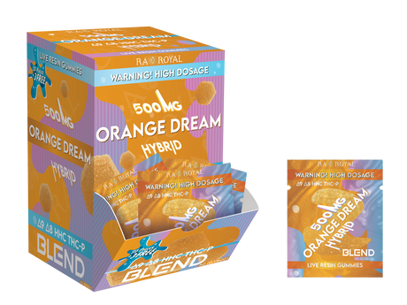 Blend 500MG 53CT Gummy Box: Orange Dream (Hybrid)