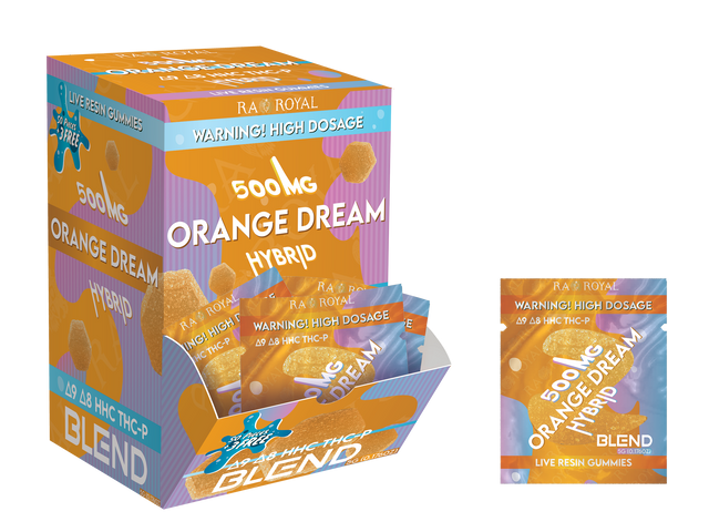 Blend 500MG 53CT Gummy Box: Orange Dream (Hybrid)