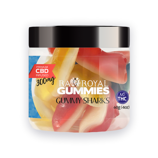 R.A. Royal Gummies CBD Gummy Shark Jar (300 MG)