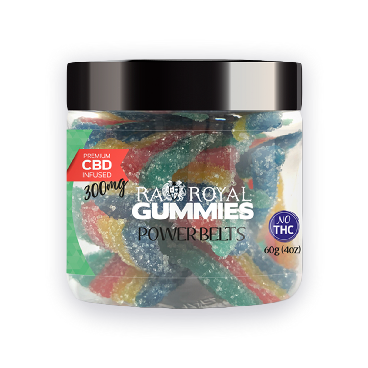 R.A. Royal Gummies CBD Power Belt Gummy Jar (300 MG)