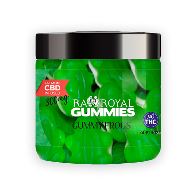 R.A. Royal Gummies CBD Green Frog Gummy Jar (300 MG)