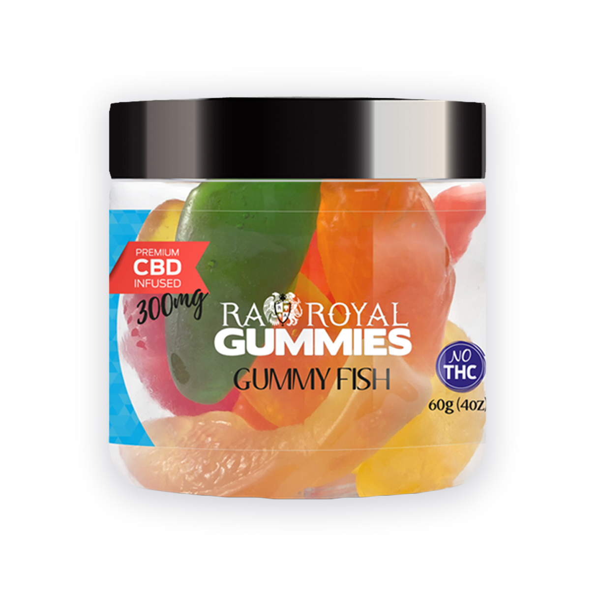 R.A. Royal Gummies CBD Fish Gummy Jar (300 MG)