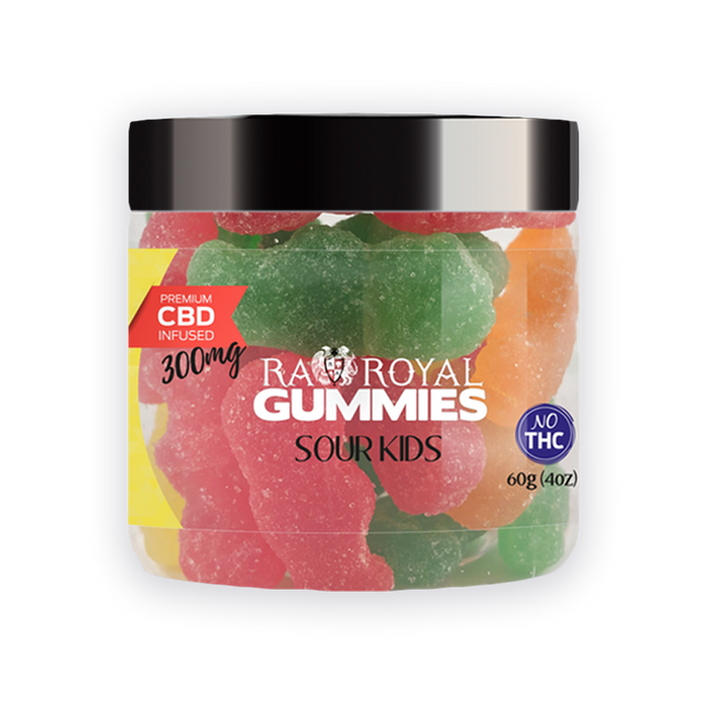 R.A. Royal Gummies CBD Sour Kids Gummy Jar (300 MG)
