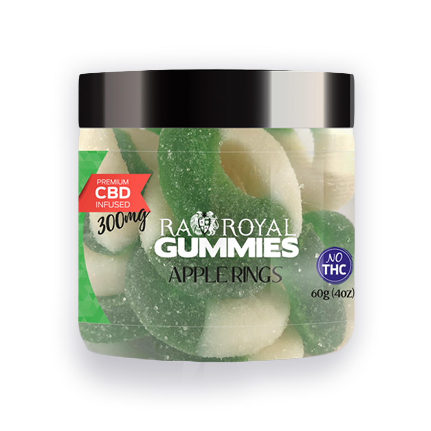 R.A. Royal Gummies CBD Apple Rings (300 MG)