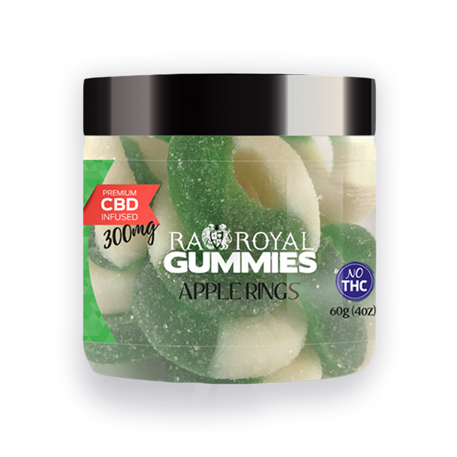R.A. Royal Gummies CBD Apple Rings (300 MG)