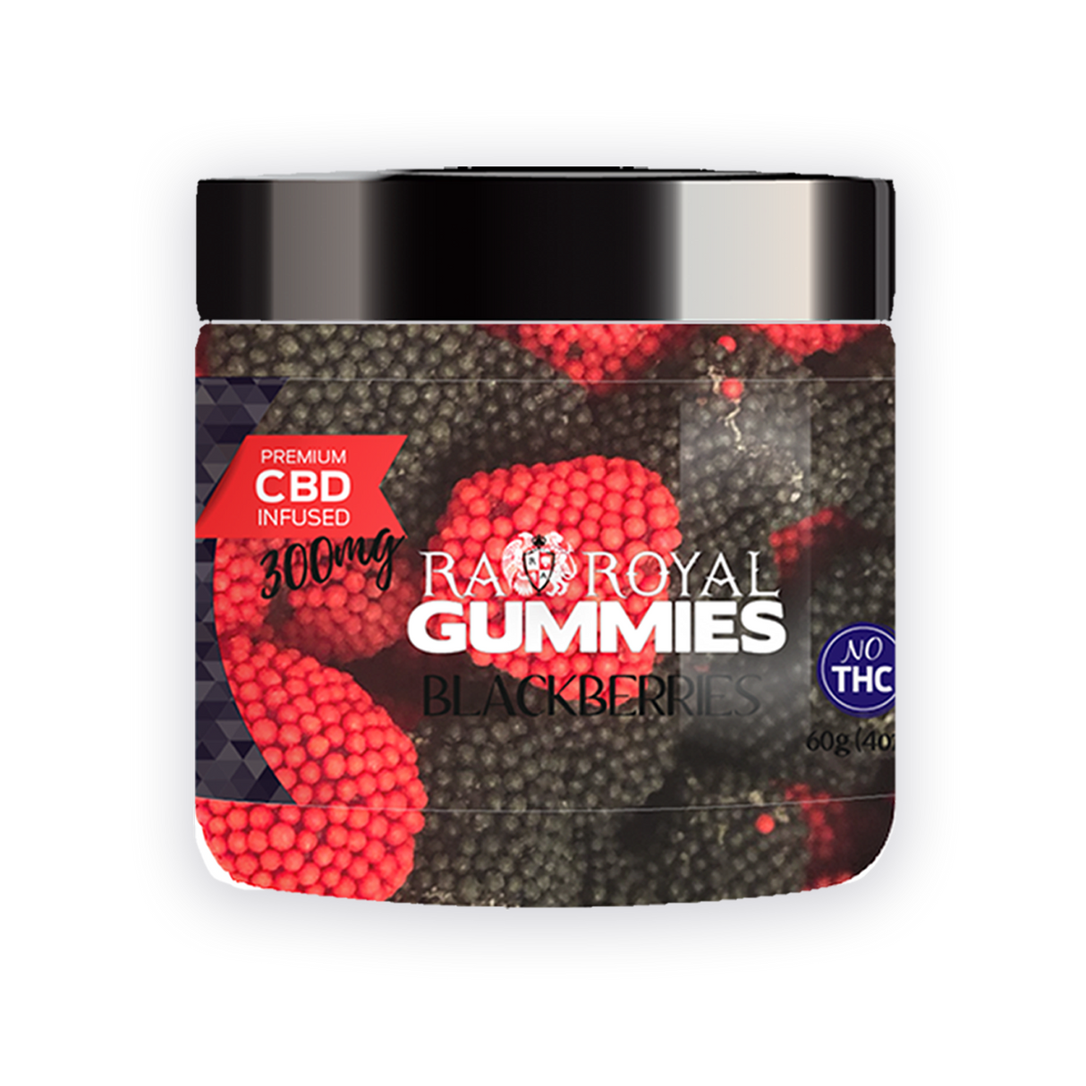 R.A. Royal CBD Gummies Blackberry 300MG