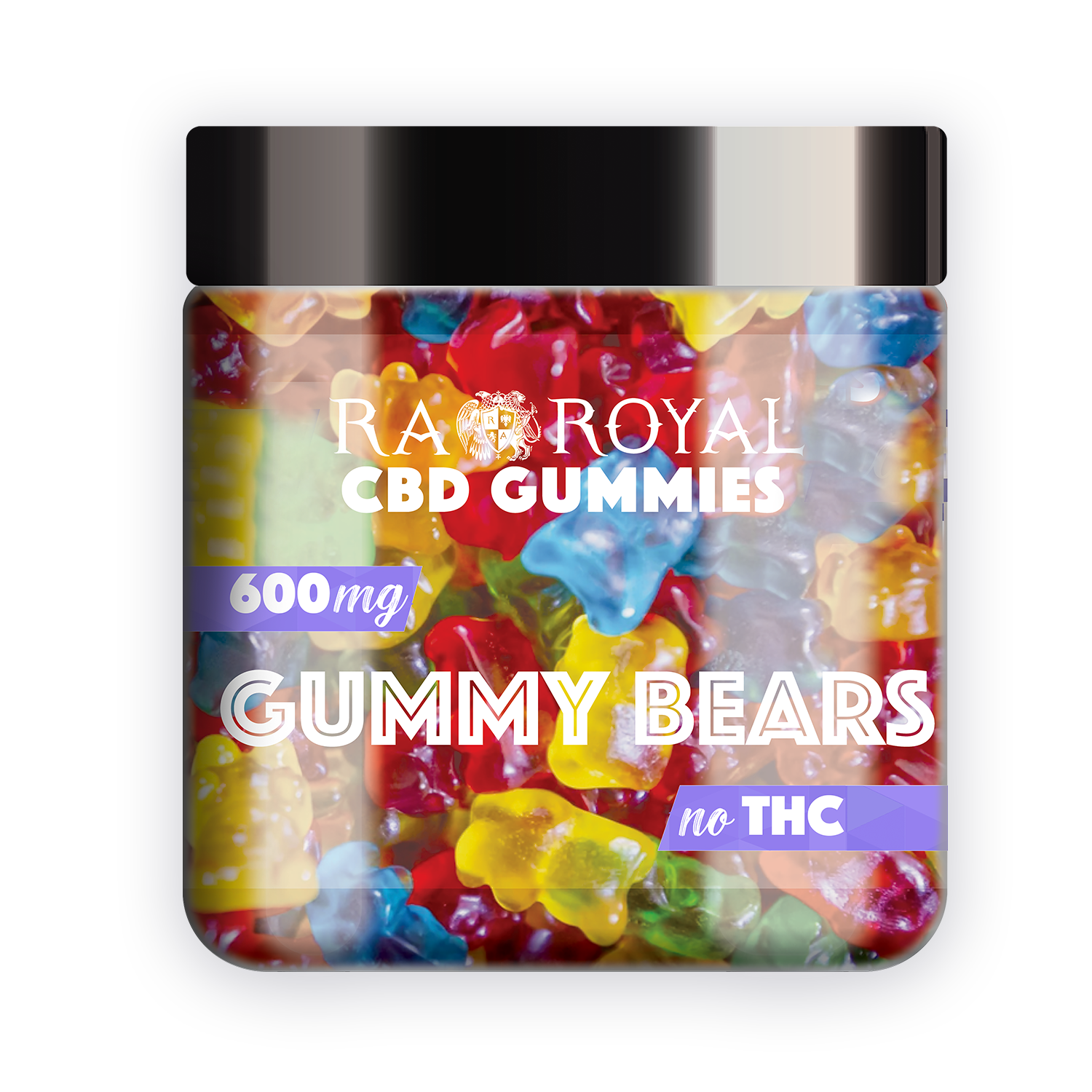 R.A. Royal Gummies CBD Gummy Bear Jar (600 MG)