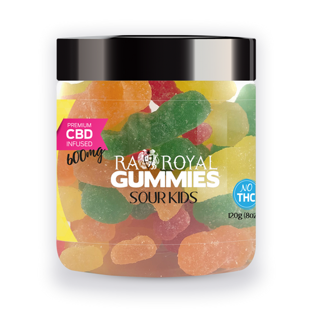 R.A. Royal Gummies CBD Sour Kids Gummy Jar (600 MG)