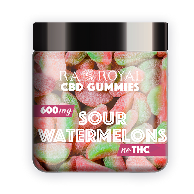 R.A. Royal Gummies CBD Sour Watermelon Gummy Jar (600 MG)