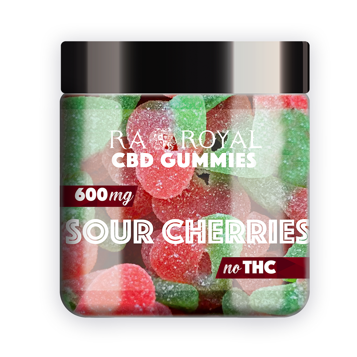 R.A. Royal Gummies CBD Sour Cherry Gummy Jar (600 MG)