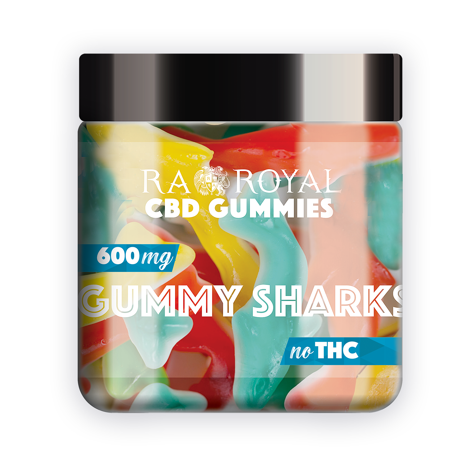 R.A. Royal Gummies CBD Gummy Shark Jar (600 MG)