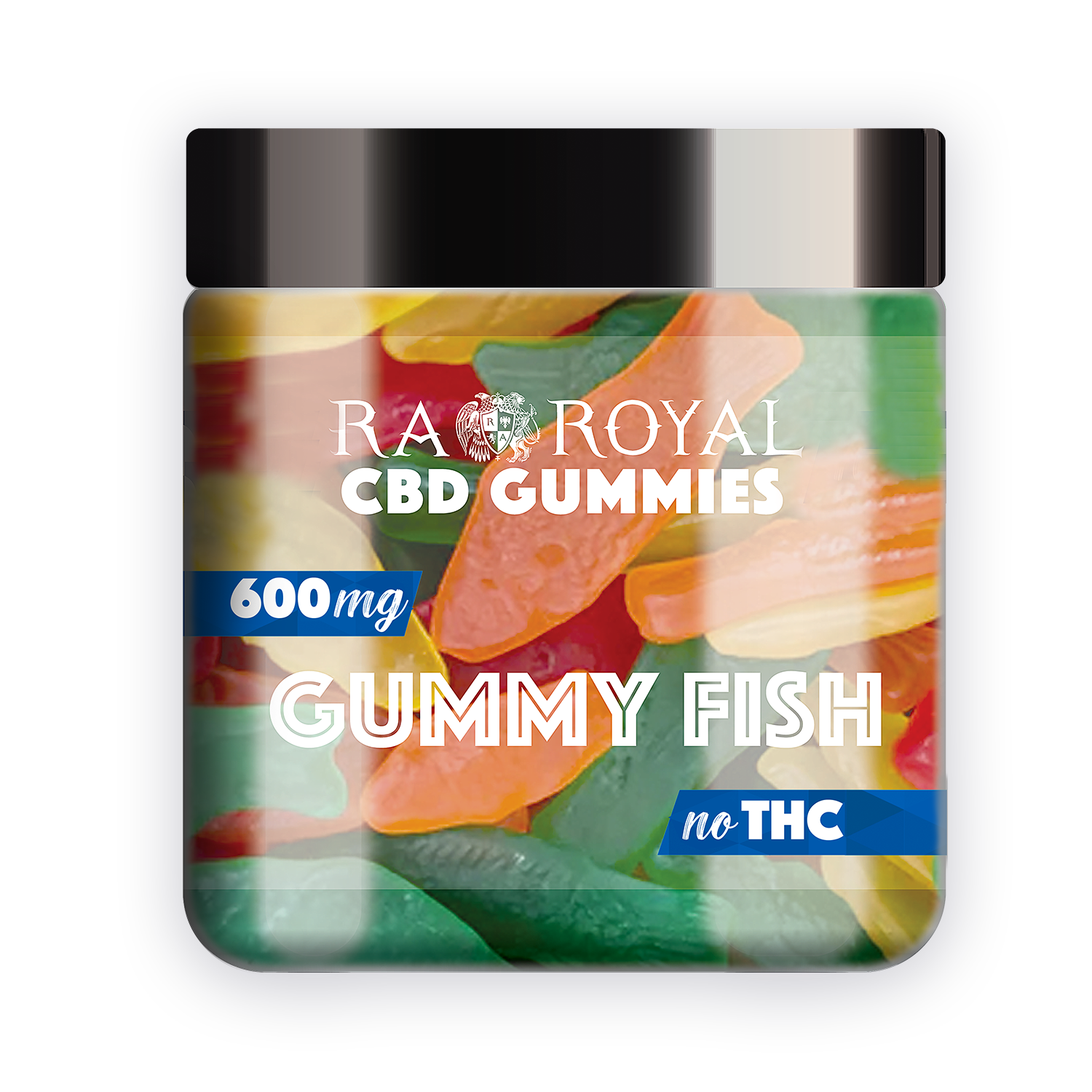 R.A. Royal Gummies CBD Fish Gummy Jar (600 MG)