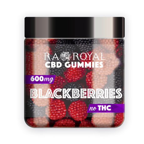 R.A. Royal Gummies CBD Blackberry Gummy Jar (600 MG)
