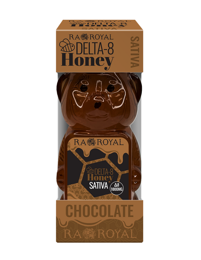 RA Royal Delta 8 Sativa Honey Bear: Chocolate Kush