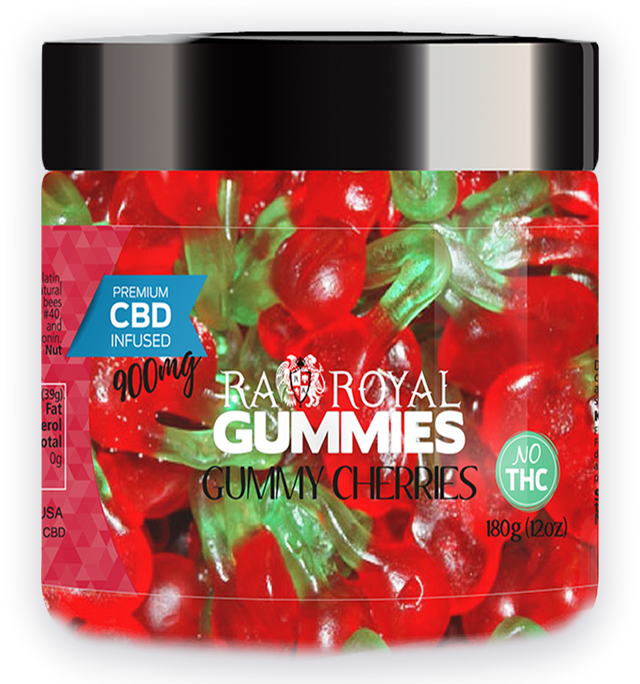 R.A. Royal Gummies CBD Cherry Gummy Jar (900 MG)