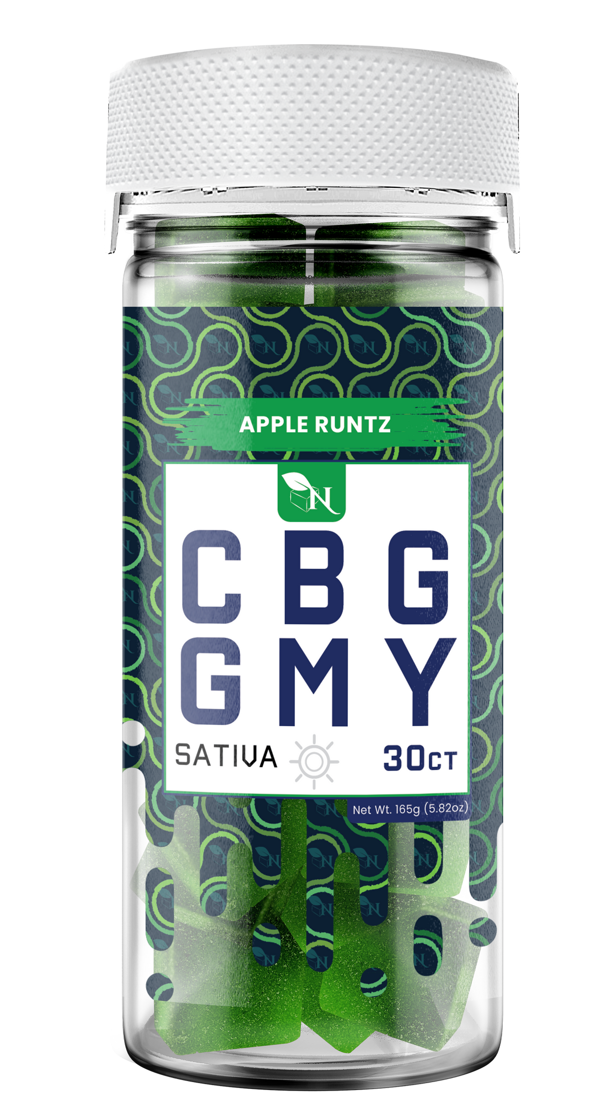 AGFN CBG Gummy: Apple Runtz Sativa (1500MG)
