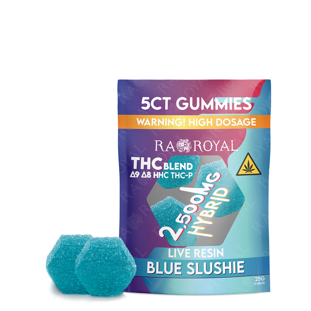 Blend 2,500MG 5CT Gummy Pack: Blue Slushie (Hybrid)