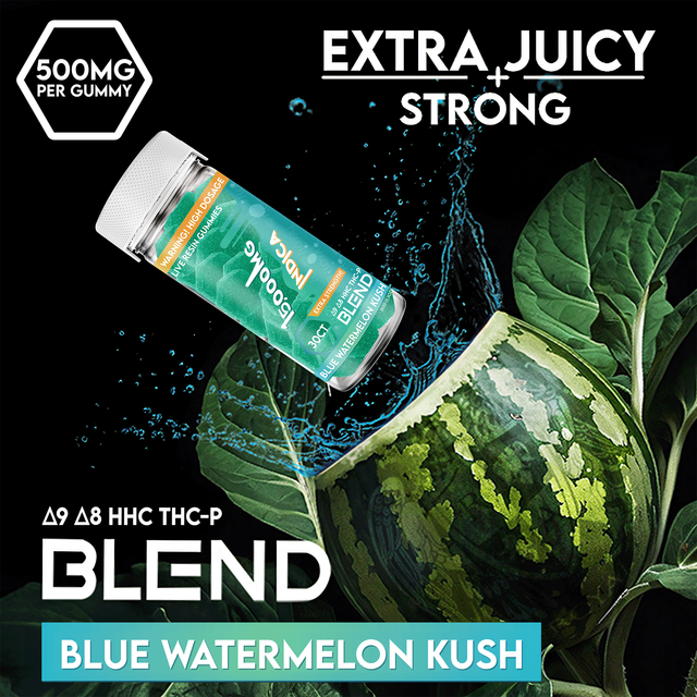R.A. Royal Blend 15,000MG Blue Watermelon Kush Indica Gummies 30CT