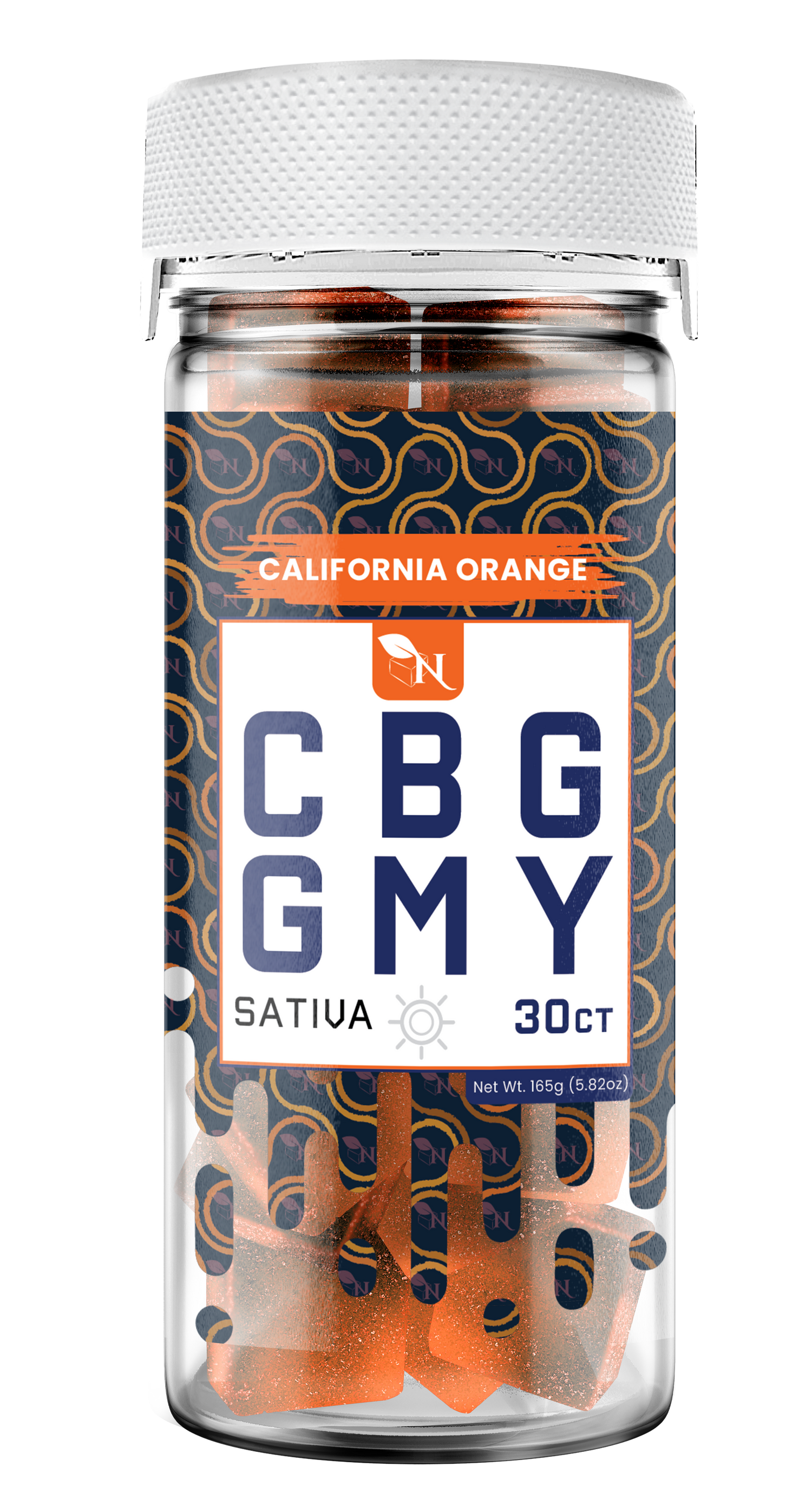 AGFN CBG Gummy: California Orange Sativa (1500MG)
