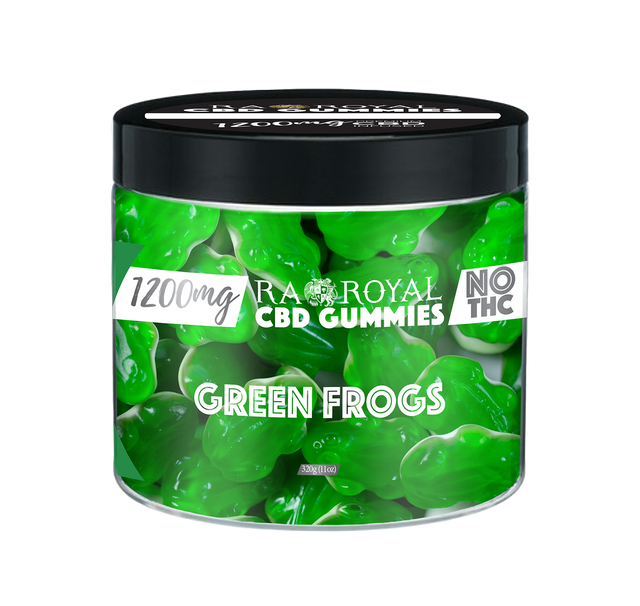R.A. Royal Gummies: CBD Gummy Green Frog Jar (1200 MG)