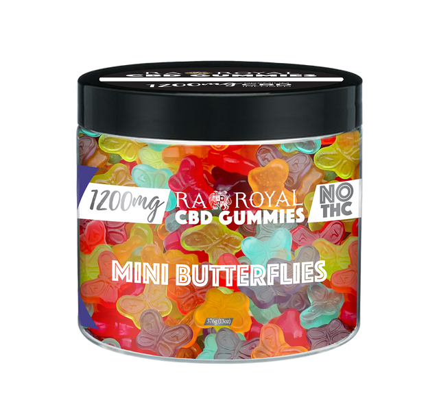 R.A. Royal Gummies: CBD Butterfly Gummy Jar (1200 MG)