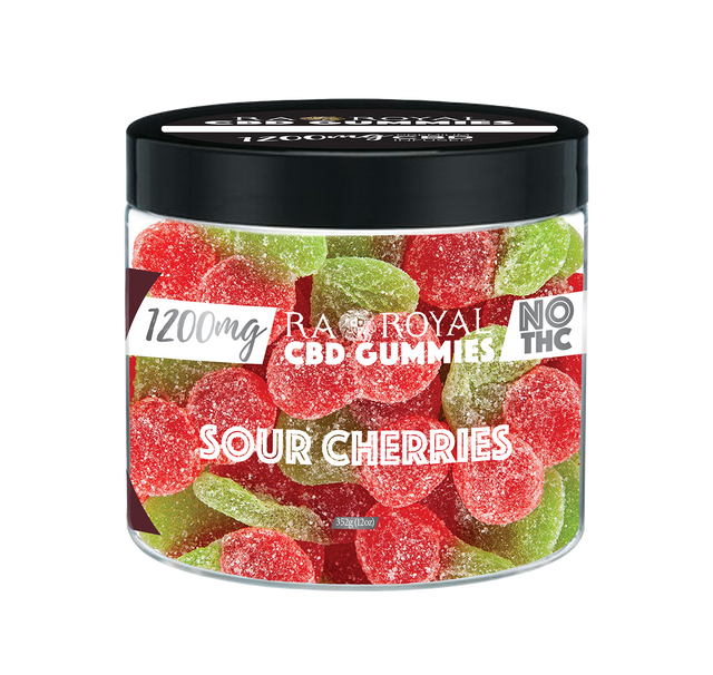 R.A. Royal Gummies: CBD Sour Cherry Gummy Jar (1200 MG)