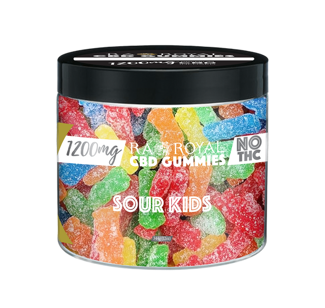 R.A. Royal Gummies: CBD Sour Kids Gummy Jar (1200 MG)