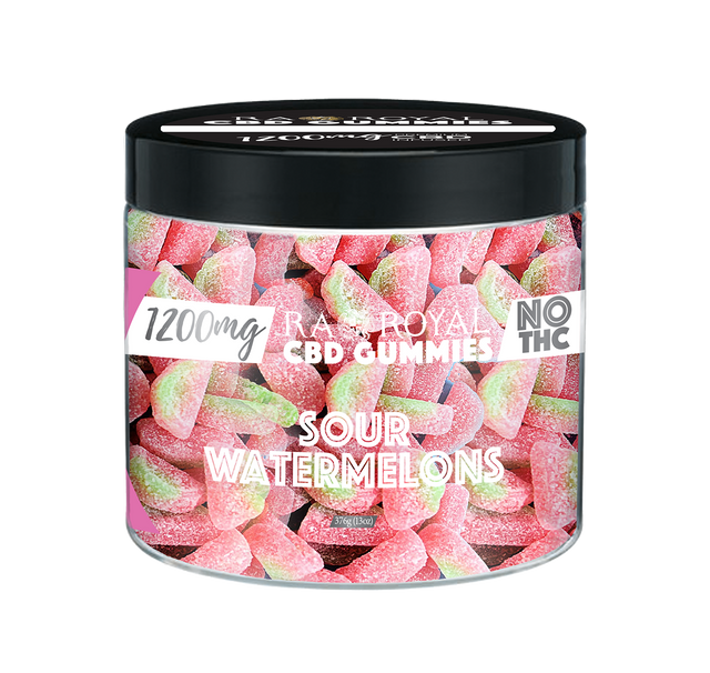 R.A. Royal Gummies: CBD Watermelon Gummy Jar (1200 MG)