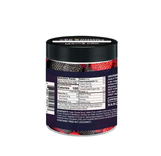 R.A. Royal Gummies: CBD Blackberry Gummy Jar (600 MG)