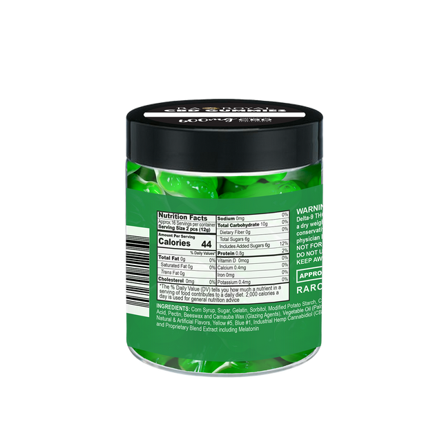 R.A. Royal Gummies: CBD Green Frog Gummy Jar (600 MG)