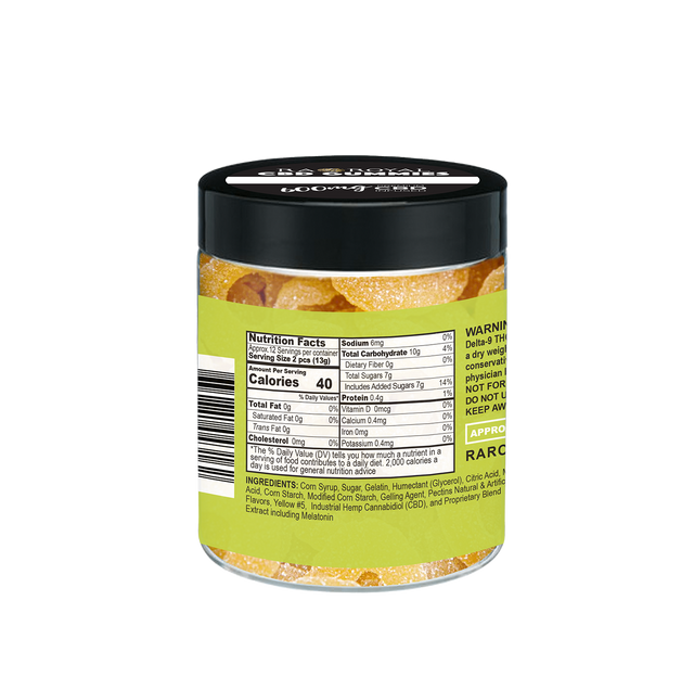 R.A. Royal Gummies: CBD Sour Pineapple Gummy Jar (600 MG)