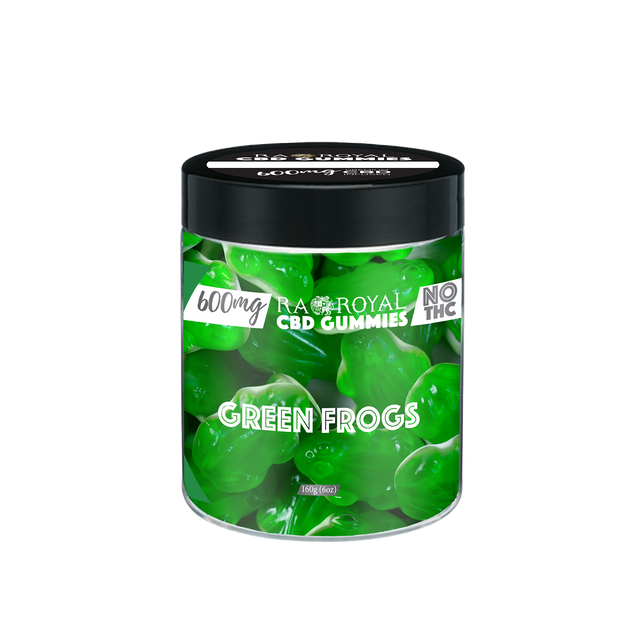 R.A. Royal Gummies: CBD Green Frog Gummy Jar (600 MG)