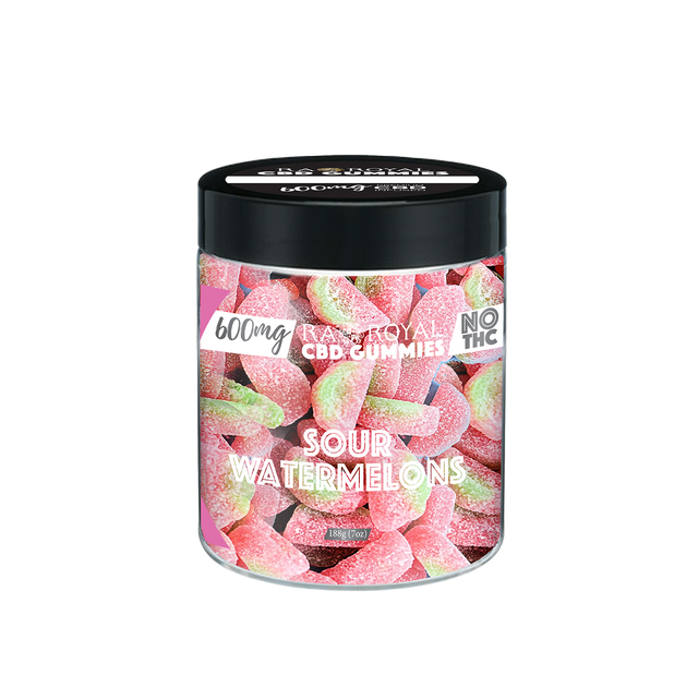R.A. Royal Gummies: CBD Watermelon Gummy Jar (600 MG)