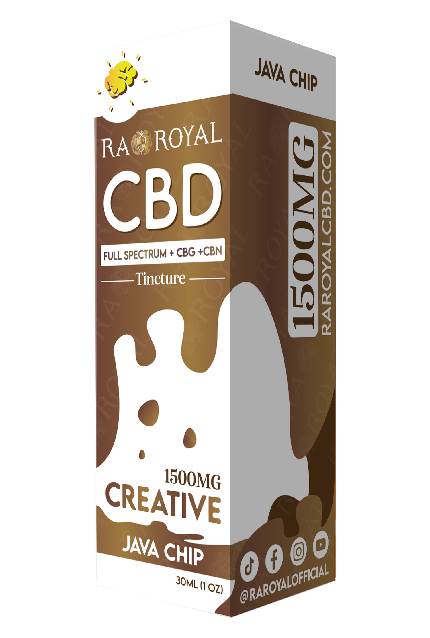 R.A. Royal CBD Blend 1,500MG Tincture: Java Chip (Creative)
