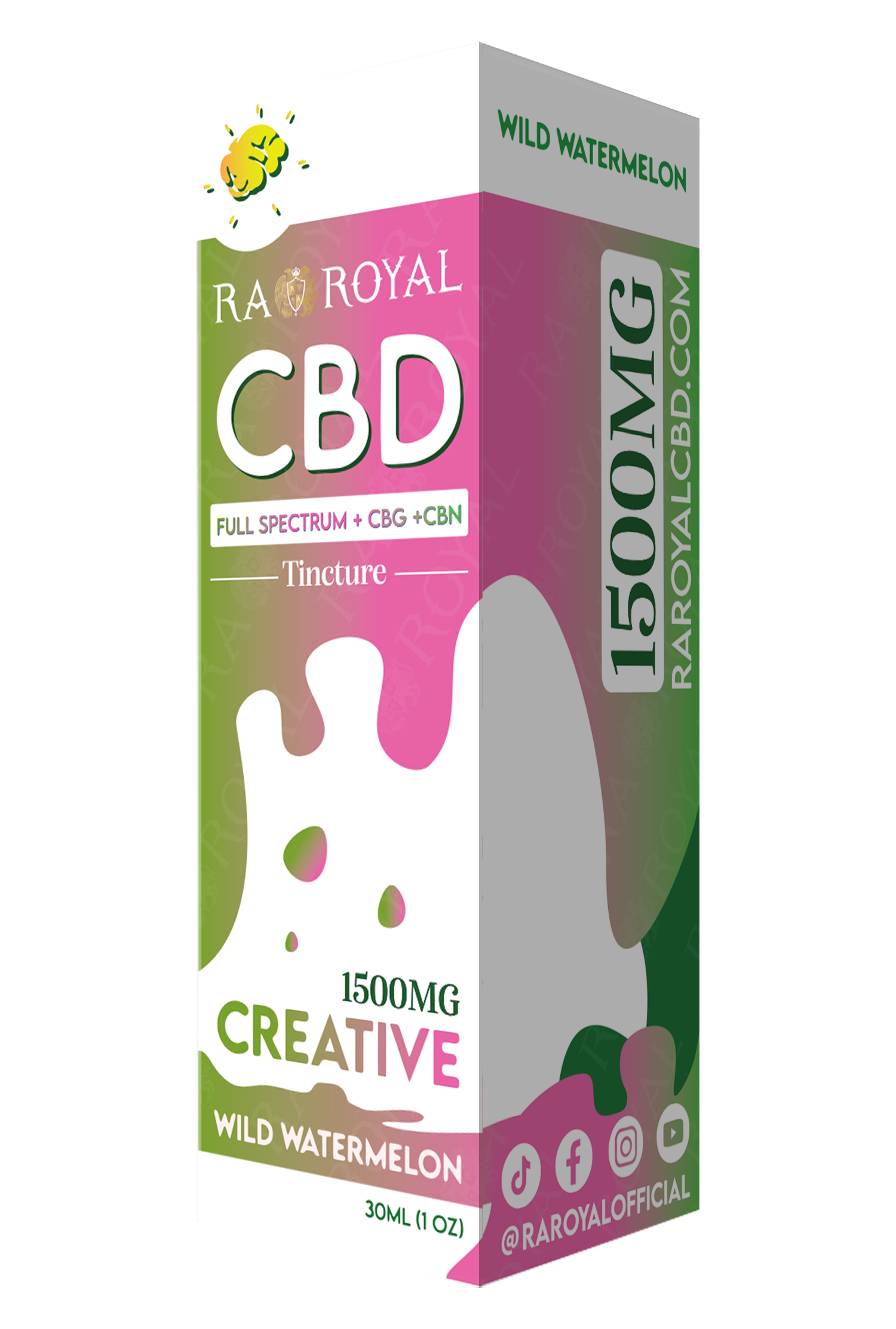 R.A. Royal CBD Blend 1,500MG Tincture: Wild Watermelon (Creative)