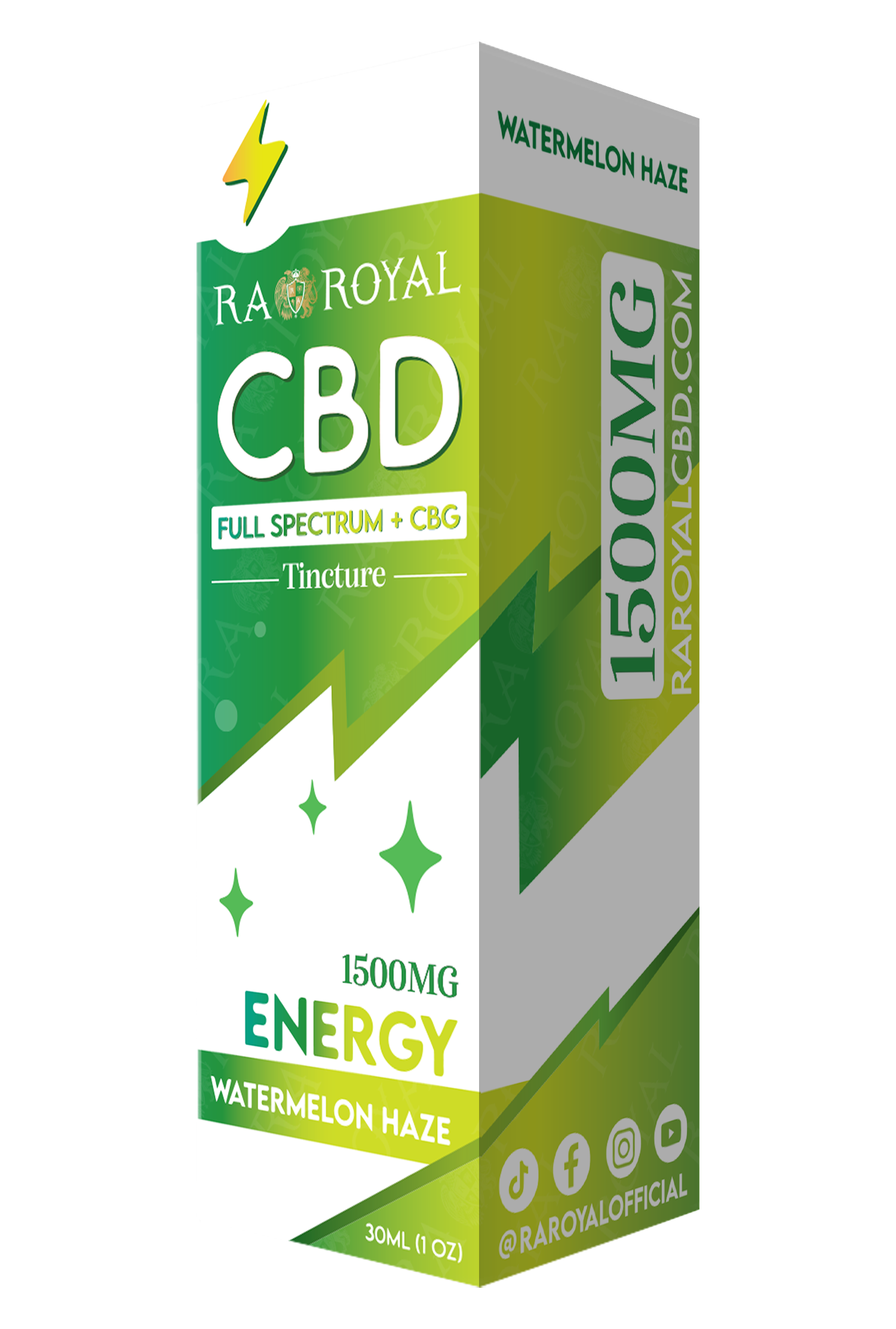 R.A. CBD Blend 1,500MG Tincture: Watermelon Haze (Energy)
