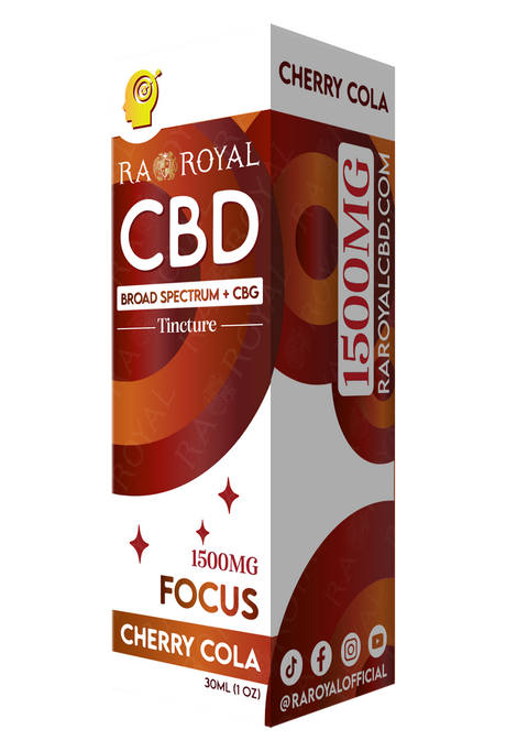 R.A. Royal CBD Blend 1,500MG Tincture: Cherry Cola (Focus)