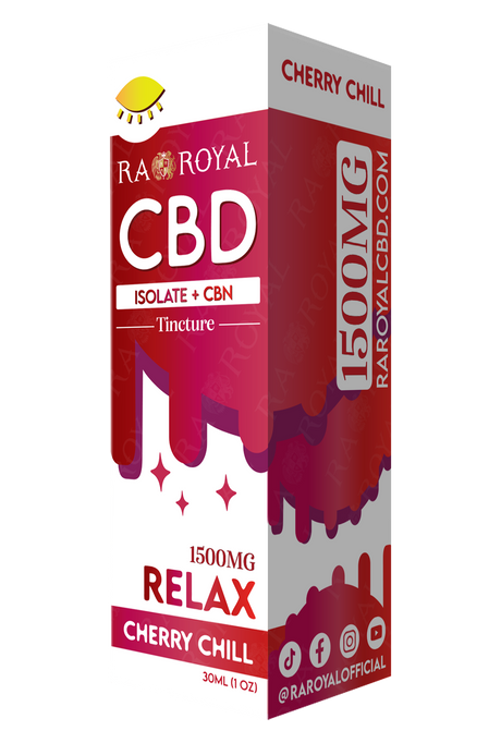 R.A. Royal CBD Blend 1,500MG Tincture: Cherry Chill (Relax)