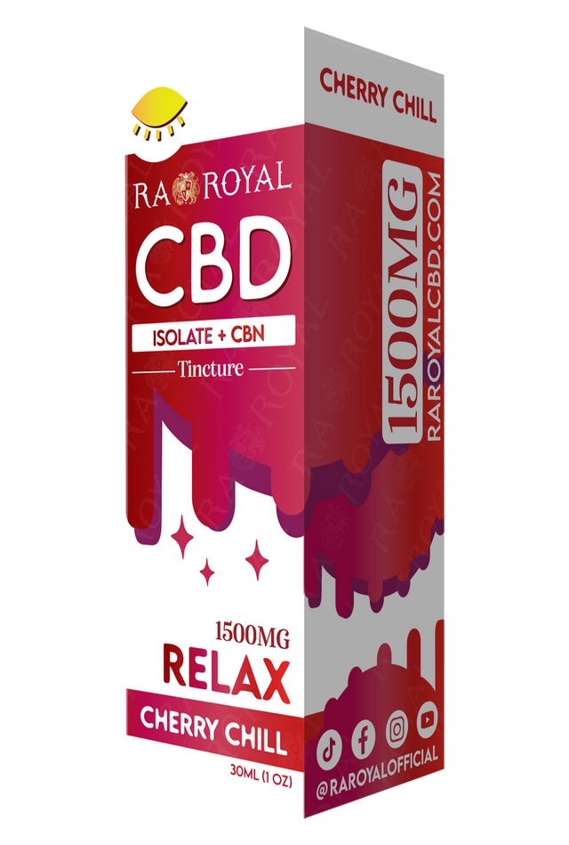 R.A. Royal CBD Blend 1,500MG Tincture: Cherry Chill (Relax)