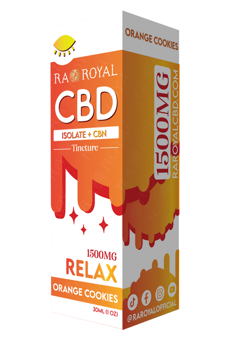 R.A. Royal CBD Blend 1,500MG Tincture: Orange Cookies (Relax)