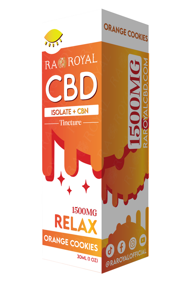 R.A. Royal CBD Blend 1,500MG Tincture: Orange Cookies (Relax)