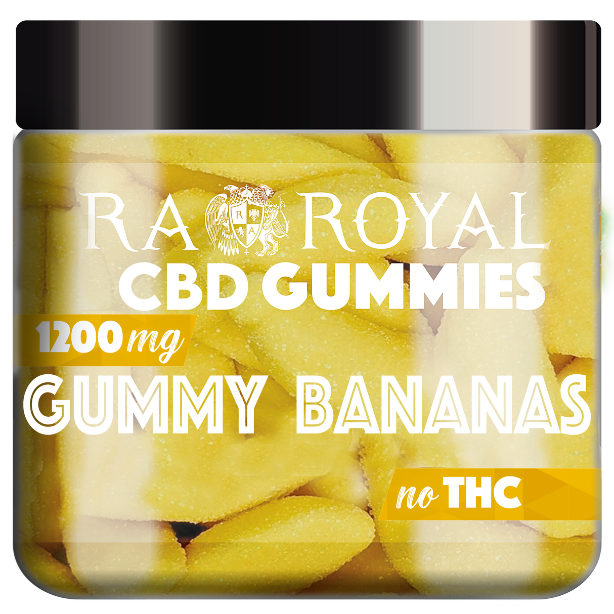 R.A. Royal Gummies CBD Banana Gummy Jar (1200 MG)