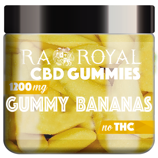 R.A. Royal Gummies CBD Banana Gummy Jar (1200 MG)