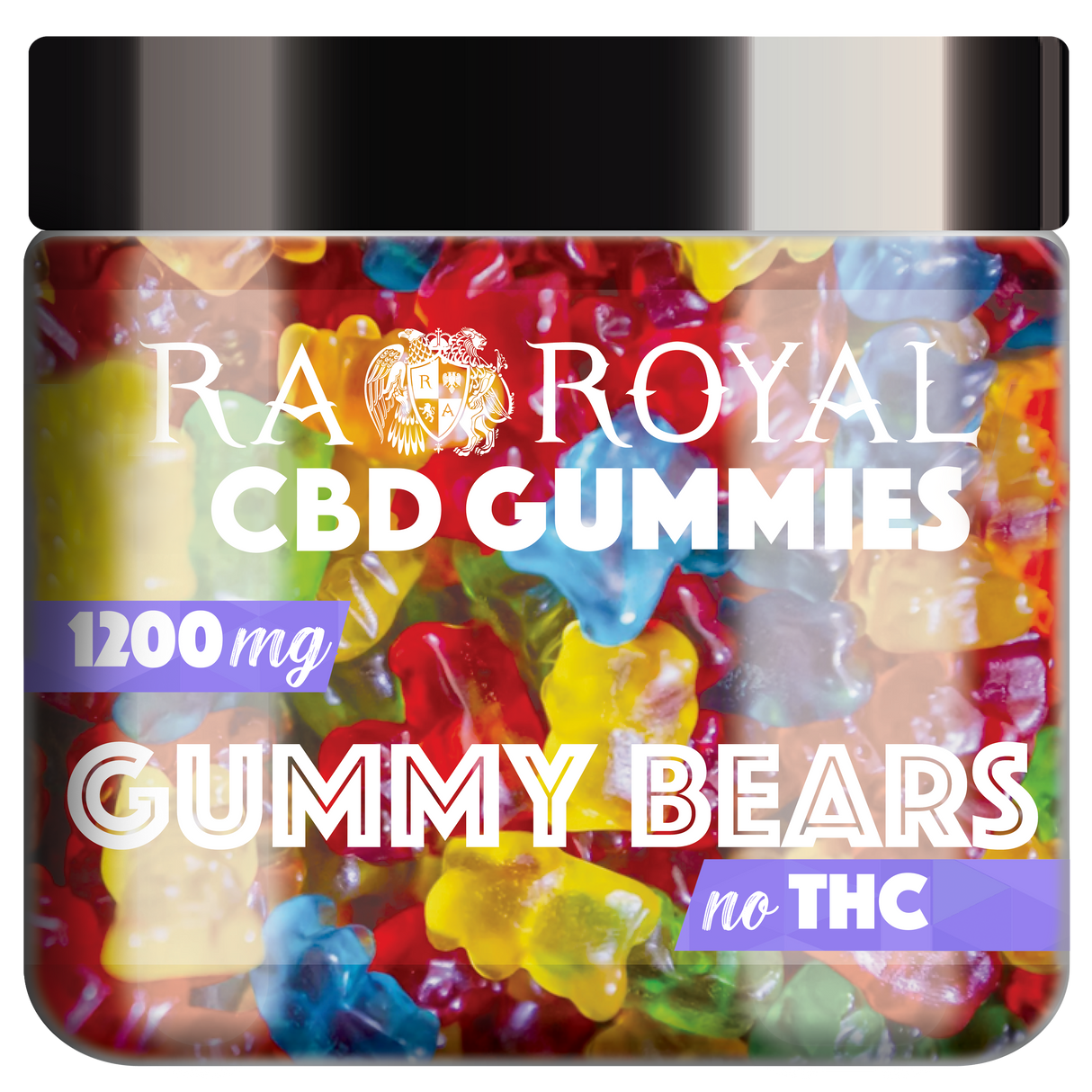 R.A. Royal Gummies CBD Gummy Bear Jar (1200 MG)