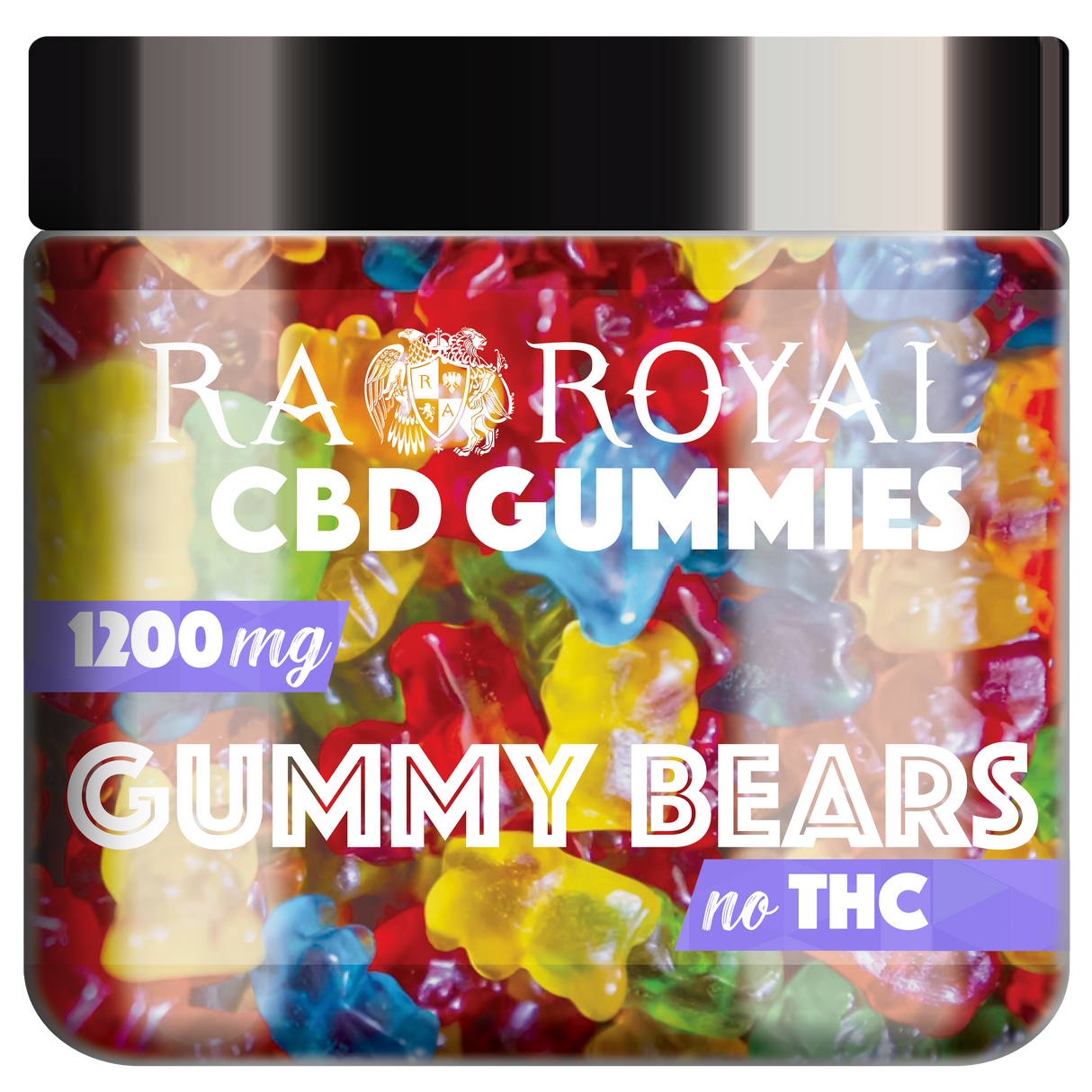 R.A. Royal Gummies: CBD Gummy Bear Jar (1200 MG)