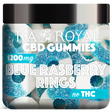 R.A. Royal Gummies CBD Blue Raspberry Ring Gummy Jar (1200 MG)