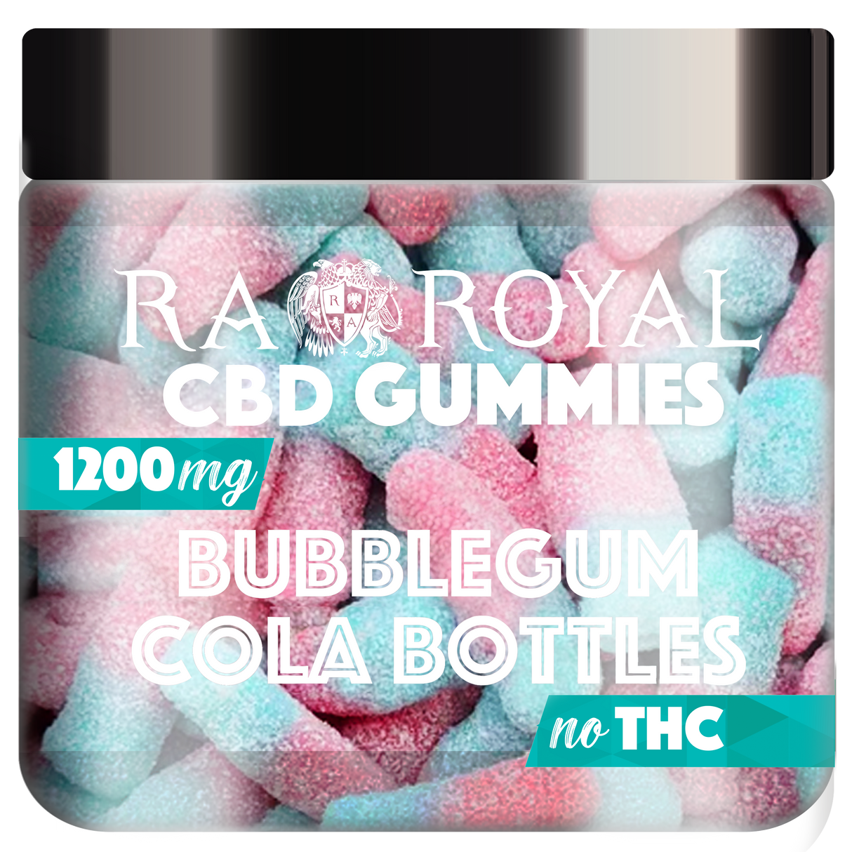 R.A. Royal Gummies CBD Gummy Bubblegum Cola Jar (1200 MG)