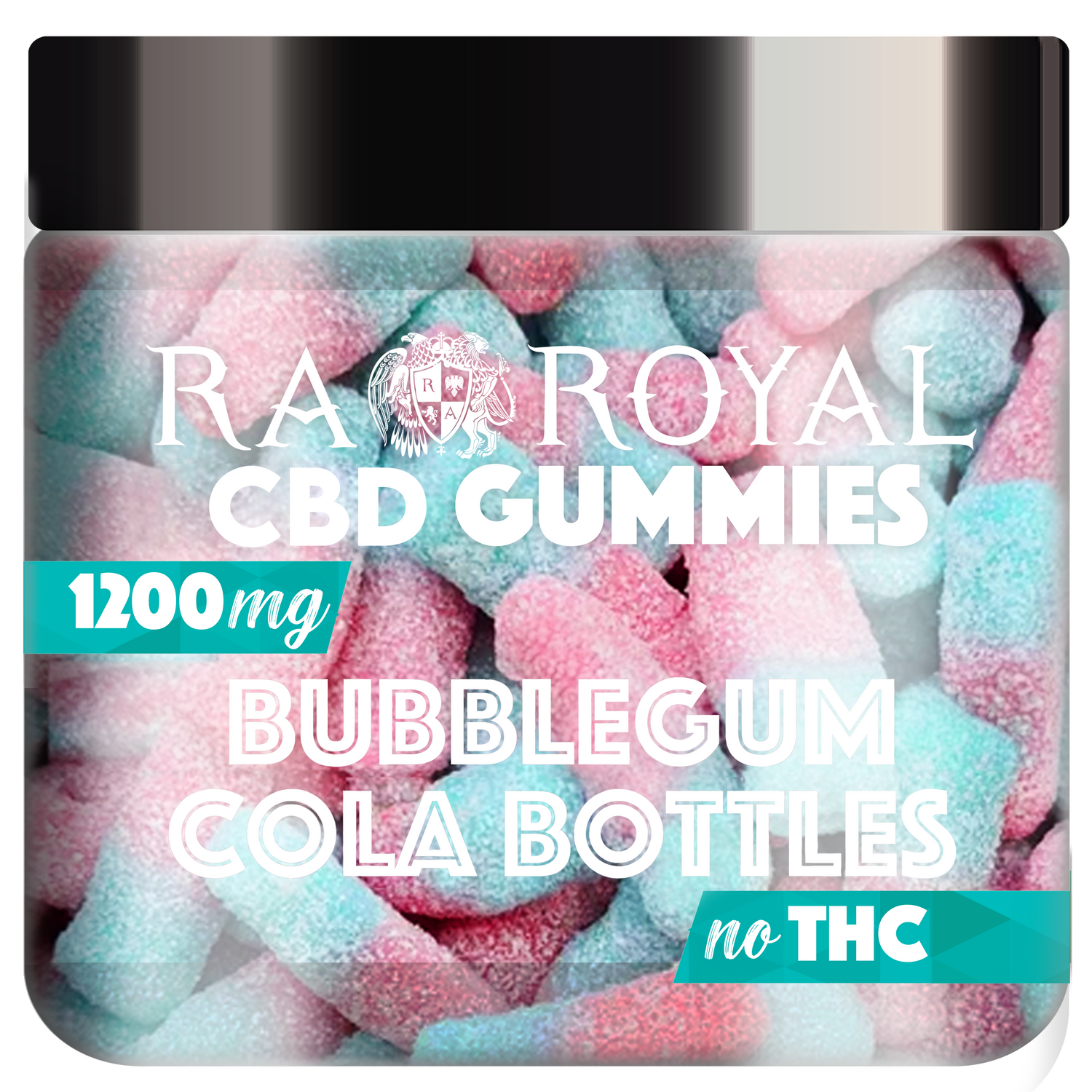 R.A. Royal Gummies CBD Gummy Bubblegum Cola Jar (1200 MG)
