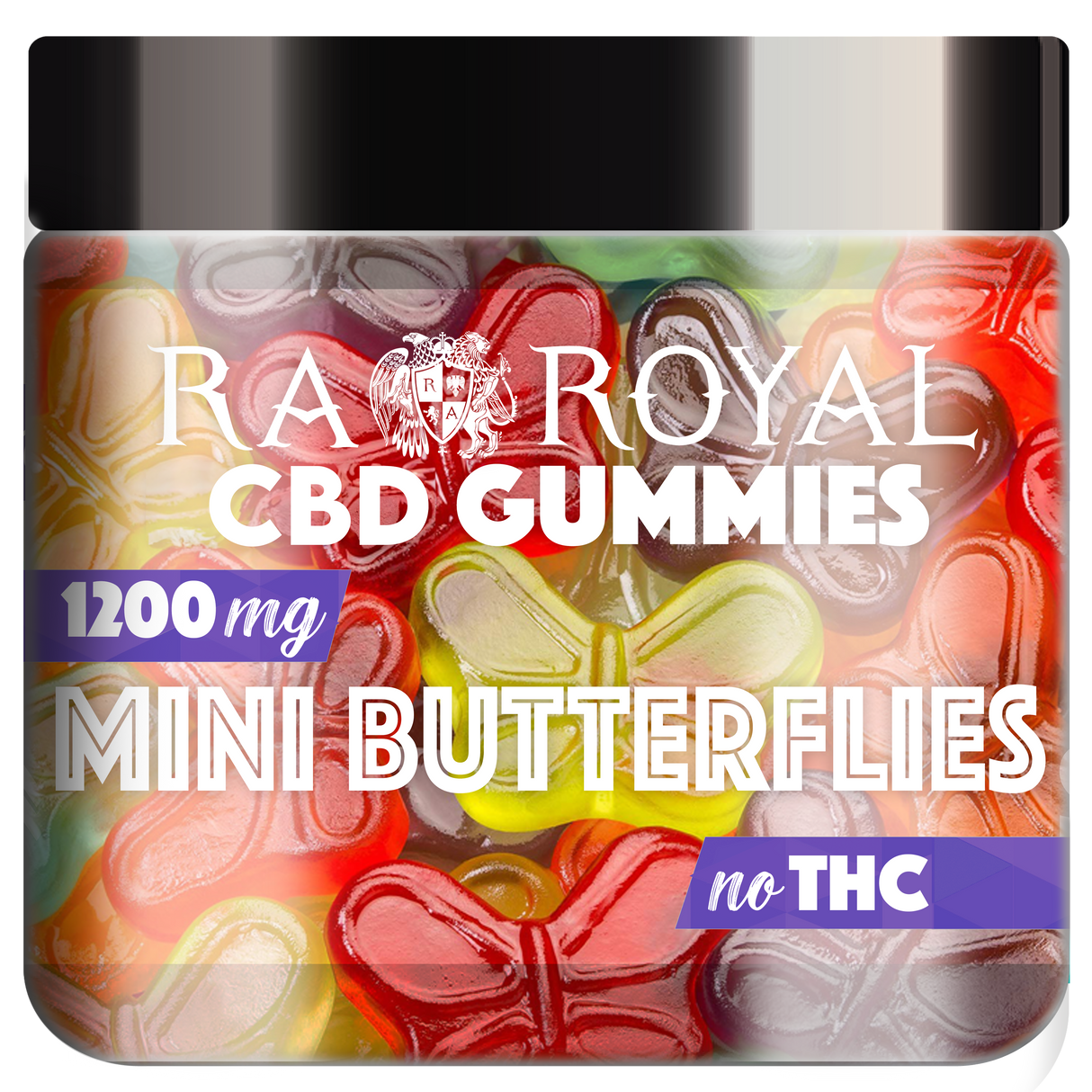 R.A. Royal Gummies CBD Butterfly Gummy Jar (1200 MG)